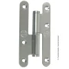 Paumelle parisienne gauche bout rond en Inox 140x55 mm