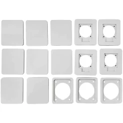 Pcsn18pt - Coffret Pour Prise étanche Ip65 - Prédécoupage 8 Prises - 1 Rangée De 18 Modules - Ide Star