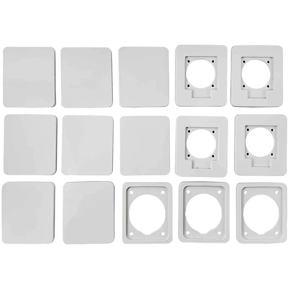 Pcsn18pt - Coffret Pour Prise étanche Ip65 - Prédécoupage 8 Prises - 1 Rangée De 18 Modules - Ide Star
