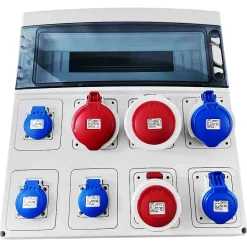 Pcsn18pt - Coffret Pour Prise étanche Ip65 - Prédécoupage 8 Prises - 1 Rangée De 18 Modules - Ide Star