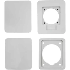 Pcsn6pt - Coffret Pour Prise étanche Ip65 - Prédécoupage 2 Prises - 1 Rangée De 6 Modules - Ide Star
