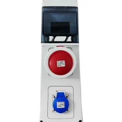 Pcsn6pt - Coffret Pour Prise étanche Ip65 - Prédécoupage 2 Prises - 1 Rangée De 6 Modules - Ide Star