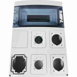 Pcsn12pt - Coffret Pour Prise étanche Ip65 - Prédécoupage 6 Prises - 1 Rangée De 12 Modules - Ide Star