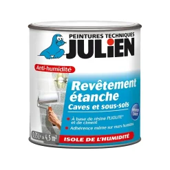 Peinture anti condensation cuisines et salles de bains Julien mat blanc mat 0,75L
