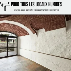 Peinture anti humidité mur humide salle de bain - ARCASCREEN - 0.75 L (jusqu'à 3 m²) - ARCANE INDUSTRIES