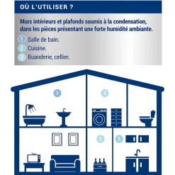 Peinture anti-condensation intérieur mat blanc Ripolin 0,75L