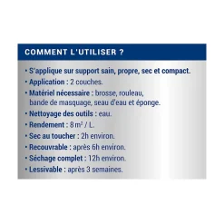 Peinture anti-condensation intérieur mat blanc Ripolin 2,5L