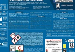 Peinture anti-humidité assainissante intérieur blanc mat V33 2.5 L
