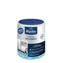 Peinture anti-humidité intérieur satin gris lome Ripolin 0,75L