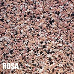 Peinture effet pierre (5+1 kg - Rose). Revêtement imperméable extérieur avec finition pierre naturelle