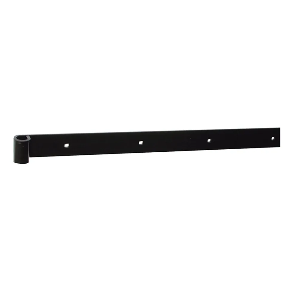 Penture bout carré pour volet Ø16 mm L.80 x l.4 x H.4 cm noir Afbat