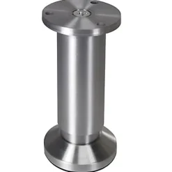 Pied ajustable Diall ø38 x 150-168 mm aluminium mat