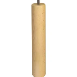 Pied cylindrique ø50 x 360 mm en hêtre