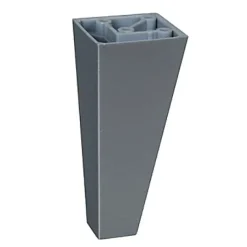 Pied de canapé gris alu H. 100 x 45x45 cm