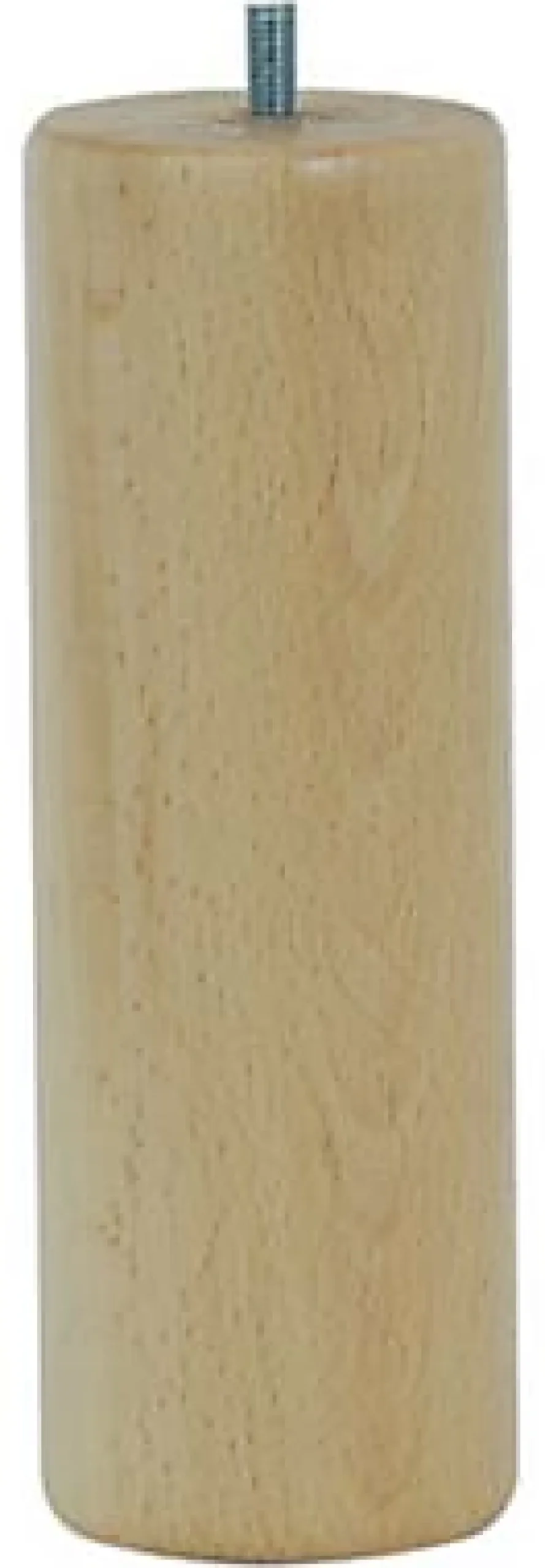 Pied de lit cylindrique H. 200 mm x ø70 mm verni