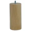 Pied de lit cylindrique H. 150 mm x ø70 mm verni