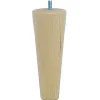 Pied de lit fuseau H. 150 mm x ø58 mm verni