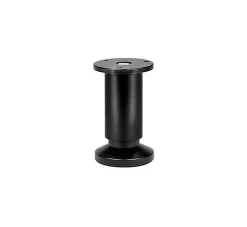 Pied de lit réglable en aluminium noir Bar Plus H. 10 / 11,5 x L. 5,8 cm