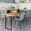Pied de meuble cadre en acier noir Cime H. 71 cm