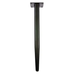 Pied de meuble fuseau en acier noir Cime H. 41 cm