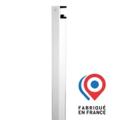 PIED DE TABLE 75 CM BLANC MODULABLE SANS OUTIL ET SANS VIS