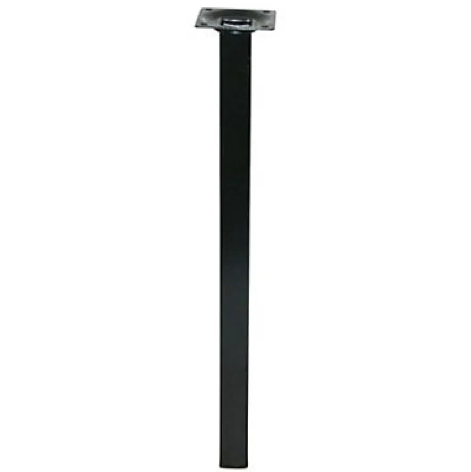 Pied de table Diall 25 x 25 x H. 500 mm noir