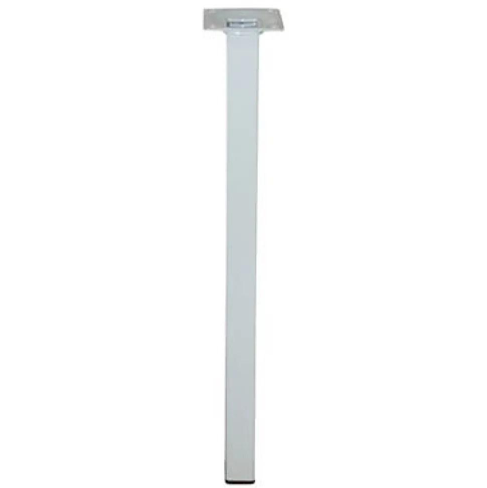 Pied de table Diall 25 x 25 x H. 800 mm blanc