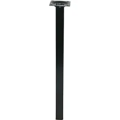Pied de table Diall 25 x 25 x H. 700 mm noir
