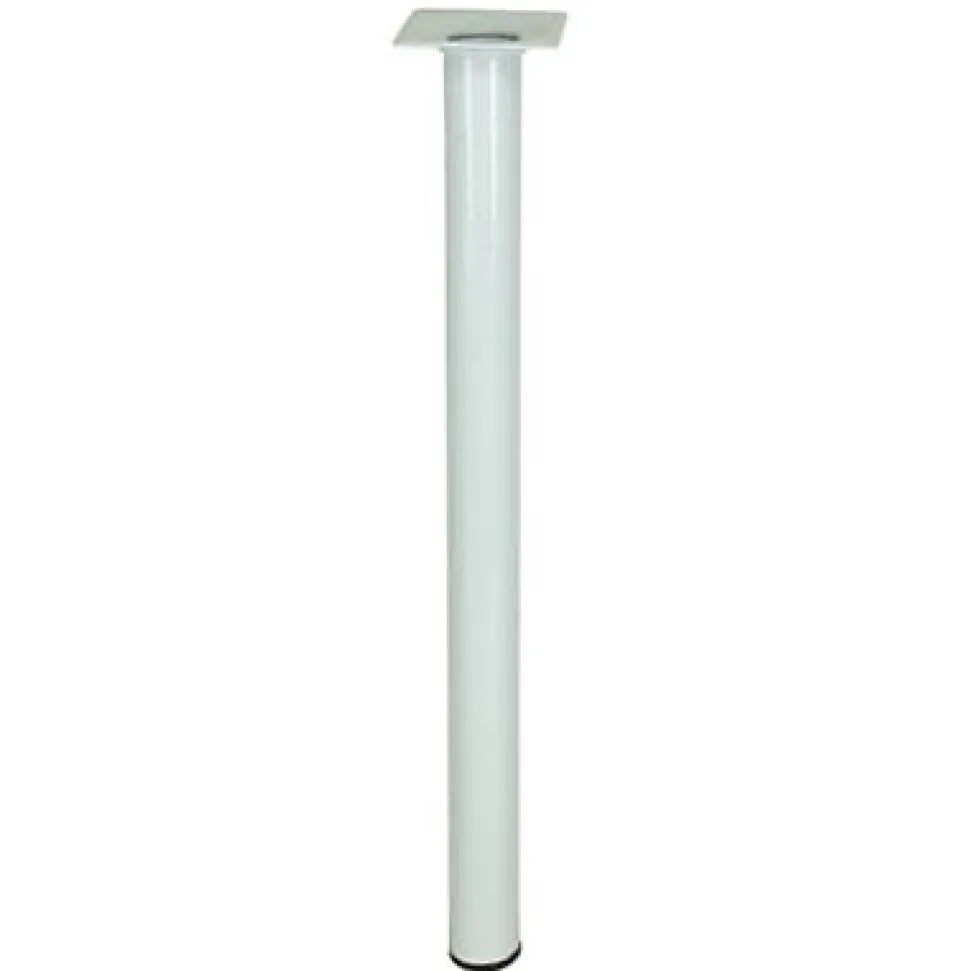 Pied de table Diall ø30 x H. 500 mm blanc
