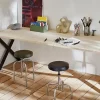 Pied de table modèle X Mottez H. 71 cm métal noir
