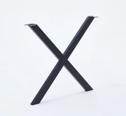 Pied de table modèle X Mottez H. 71 cm métal noir