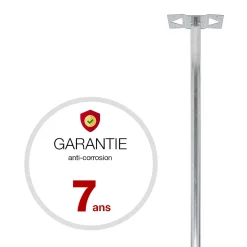 Pied elliptique Aluminium brut