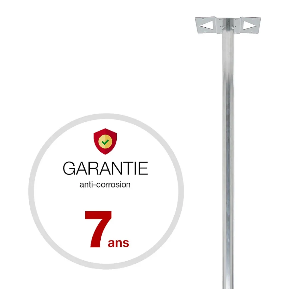 Pied elliptique Aluminium brut
