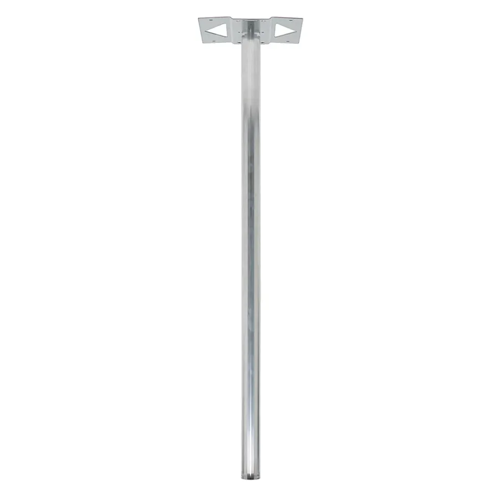 Pied elliptique Aluminium brut