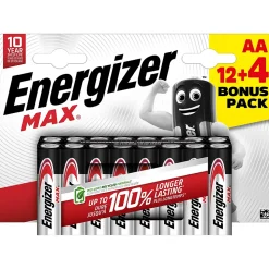 Pile AA LR6 Energizer Max vendue par 16 pièces