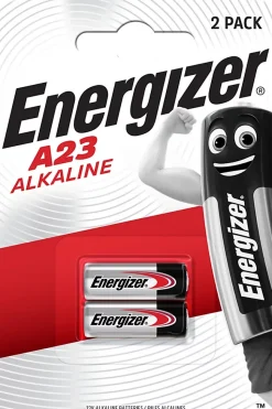 Pile alcaline A23 vendue par 2 Energizer tension 12V non rechargeables