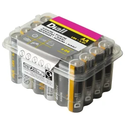 Pile alcaline AA (LR6) Diall, lot de 24