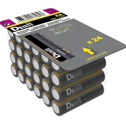Pile alcaline AA (LR6) Diall, lot de 24