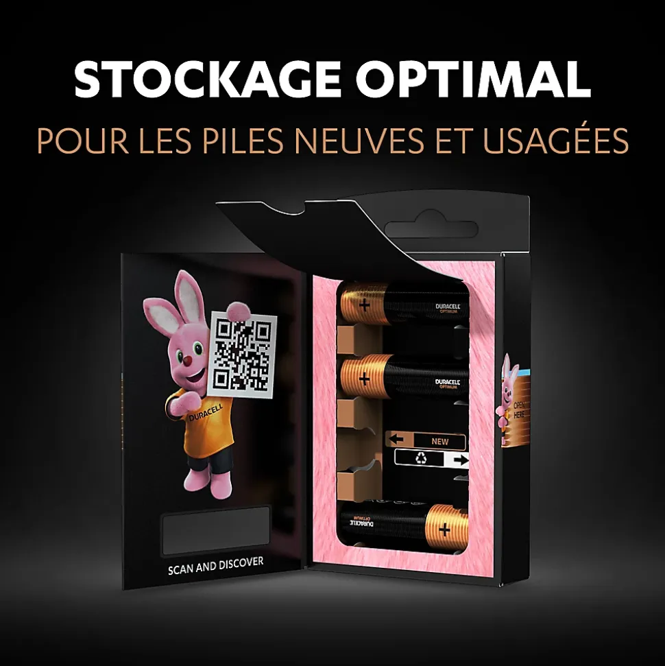 Pile alcaline AA (LR6) Duracell Optimum, lot de 10
