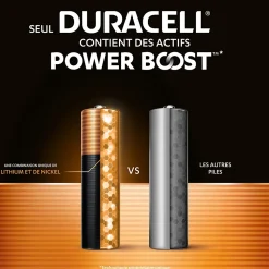 Pile alcaline AA (LR6) Duracell Plus Power Boost, lot de 12
