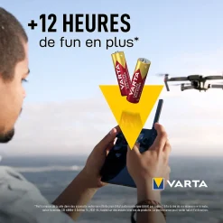 Pile alcaline AA (LR6) Varta Long-life Max Power, lot de 8