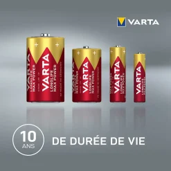 Pile alcaline AA (LR6) Varta Long-life Max Power, lot de 8