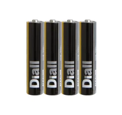 Pile alcaline AAA (LR03) Diall, lot de 4