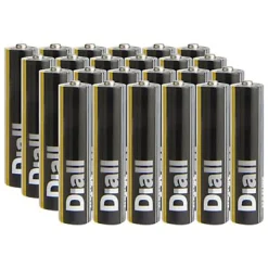 Pile alcaline AAA (LR03) Diall non rechargeable, lot de 24