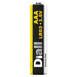 Pile alcaline AAA (LR03) Diall non rechargeable, lot de 24