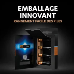 Pile alcaline AAA (LR03) Duracell Optimum, lot de 6