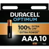 Pile alcaline AAA (LR03) Duracell Optimum, lot de 10