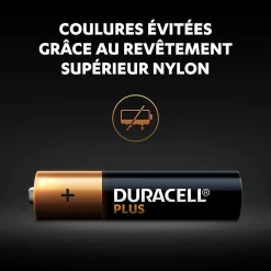 Pile alcaline AAA (LR03) Duracell Plus, lot de 8
