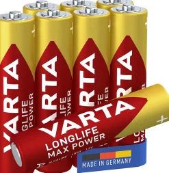 Pile alcaline AAA (LR03) Varta Long-life Max Power, lot de 8