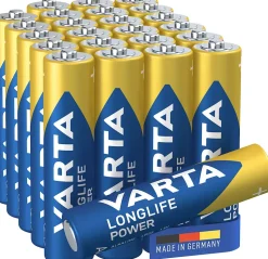 Pile alcaline AAA (LR03) Varta Long-life Power, lot de 24